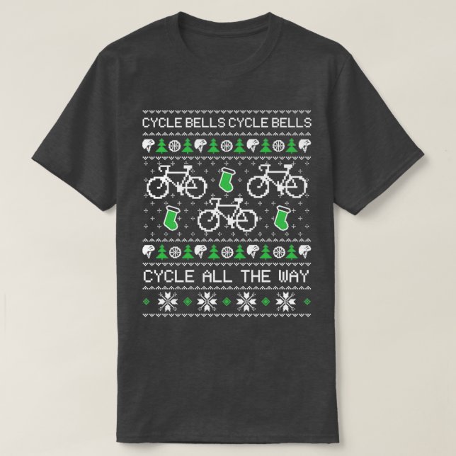 Cycling Ugly Christmas Sweater  (Design Front)