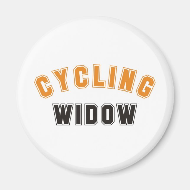 cycling widow magnet (Front)