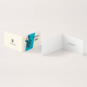 Cyclist #1 Blank Greeting Card