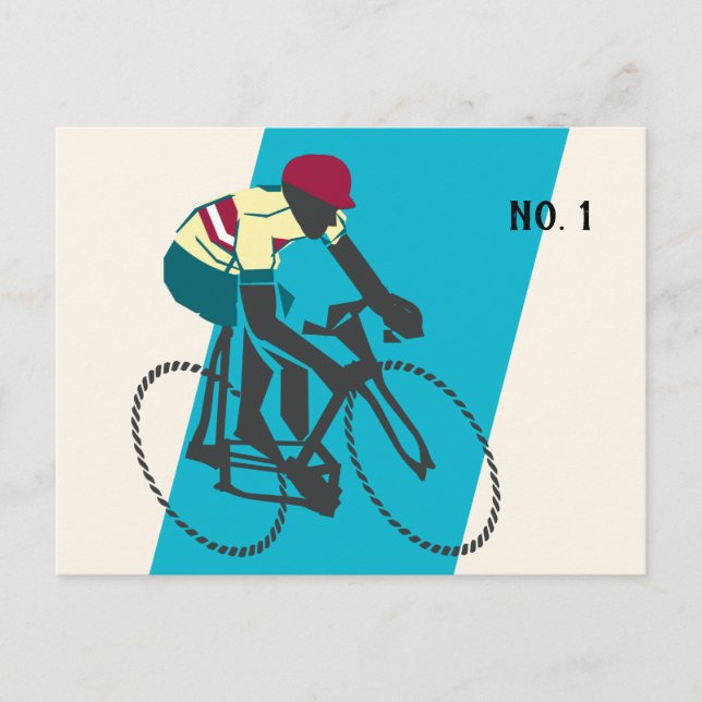 Cyclist #1 postcard (Front)