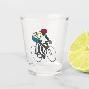 Cyclist #1 shot glass