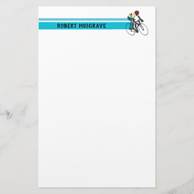 Cyclist #1 stationery (Front)