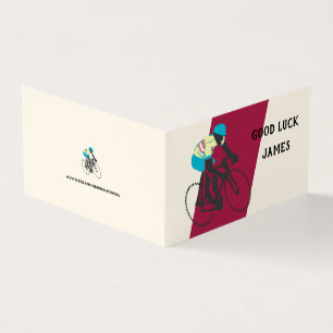 Cyclist #2 Blank Greeting Card