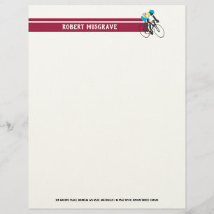 Cyclist #2 custom letterhead