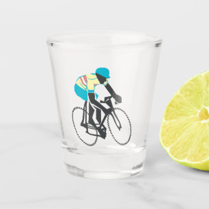 Cyclist #2 shot glass