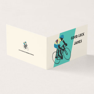 Cyclist #3 Blank Greeting Card