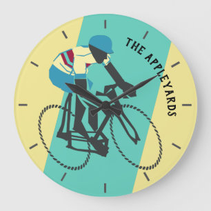 Cyclist #3 large clock