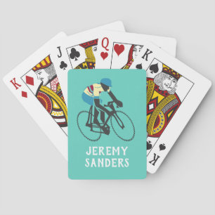 Cyclist #3 playing cards