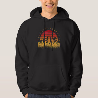 Cyclist Biker Biking Road Bike Cycling Evolution Hoodie
