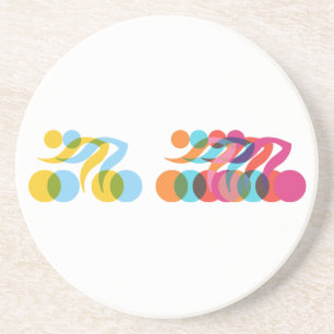 Cyclist cool and unique design coaster