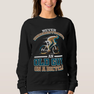 Cyclist dad  for grandpa bicycle tour bike grandfa sweatshirt