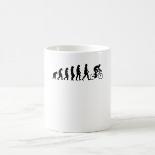 Cyclist Evolution Bike Cycling Gift Coffee Mug
