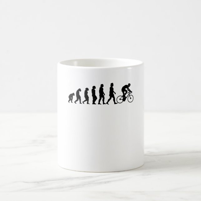 Cyclist Evolution Bike Cycling Gift Coffee Mug (Center)