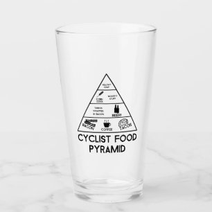 Cyclist Food Pyramid Glass