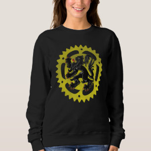Cyclist for Belgium Cycling or Roubaix bike or Bik Sweatshirt