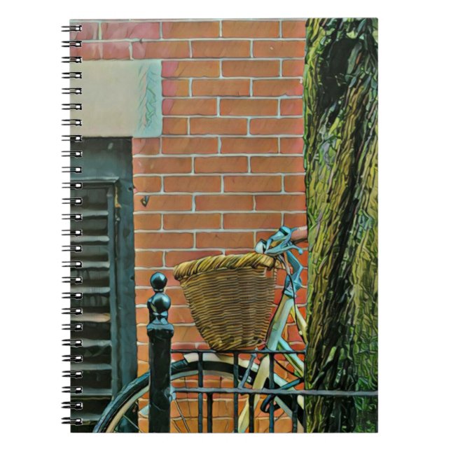 Cyclist gifts for him notebook (Front)