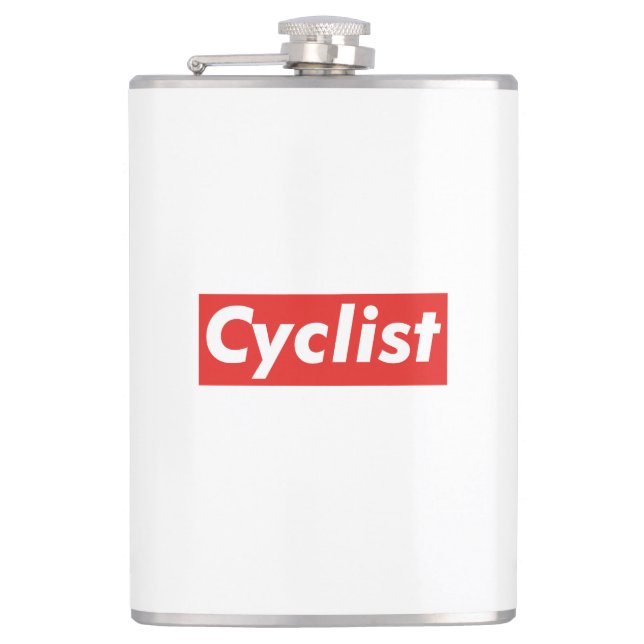 Cyclist Hip Flask (Front)