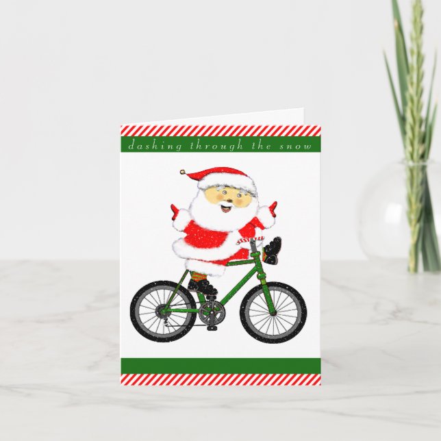cyclist holiday cards (Front)