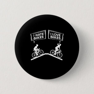 Cyclist I Love Bikes 6 Cm Round Badge