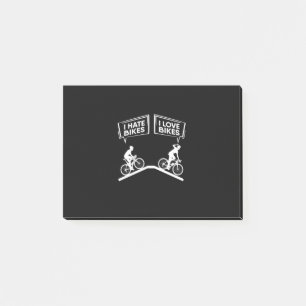 Cyclist I Love Bikes Post-it Notes