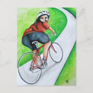 Cyclist - Kiss Goodbye Postcard
