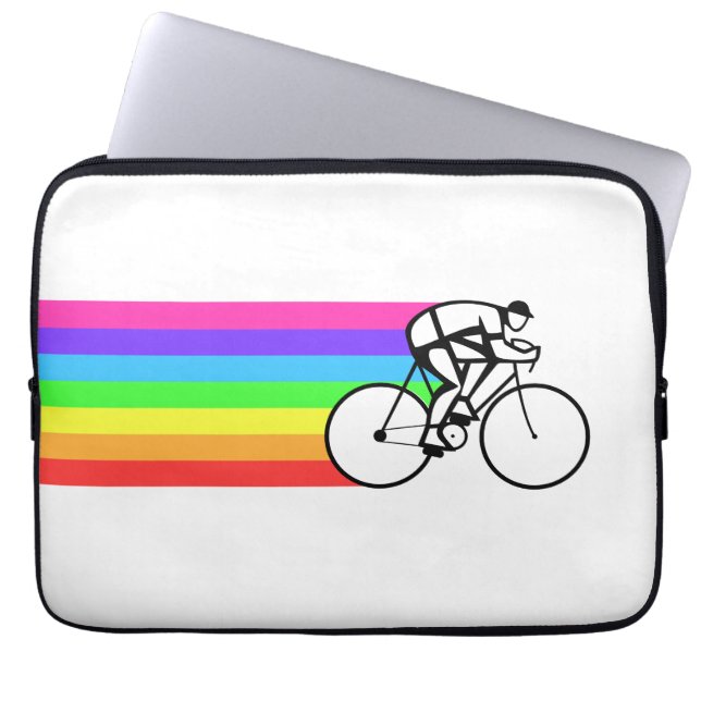 Cyclist Laptop Sleeve (Front)