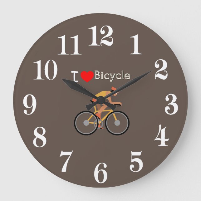 Cyclist  large clock (Front)