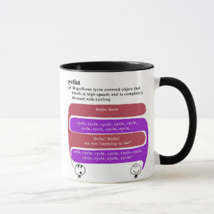 cyclist mug