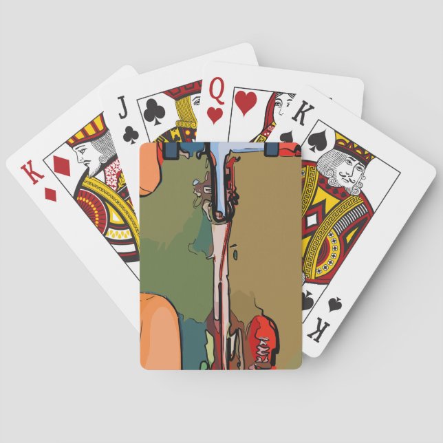 Cyclist Playing Cards (Back)
