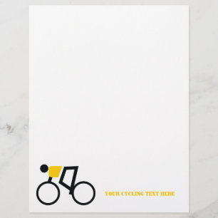 Cyclist riding his bicycle custom flyer