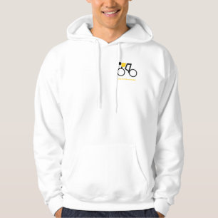 Cyclist riding his bicycle custom hoodie