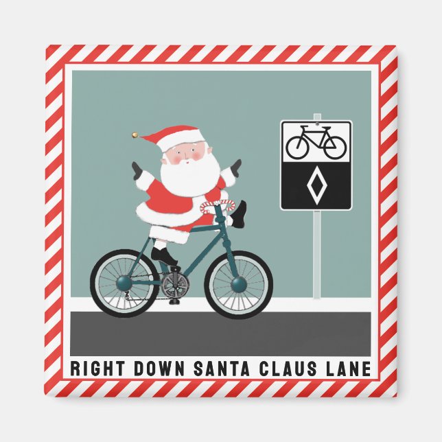 Cyclist Stocking Stuffers Magnet (Front)