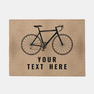 Cyclist Welcome for Home Customisable Bike Doormat