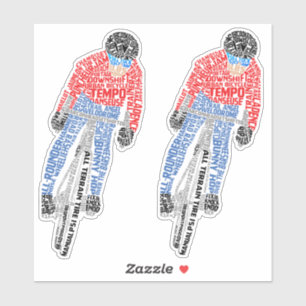 Cyclist Word Art Bicycle Bike