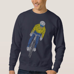 Cyclist Word Art Bicycle Bike Sweatshirt
