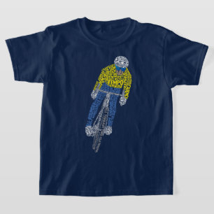 Cyclist Word Art Bicycle Bike T-Shirt
