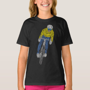 Cyclist Word Art Bicycle Bike T-Shirt