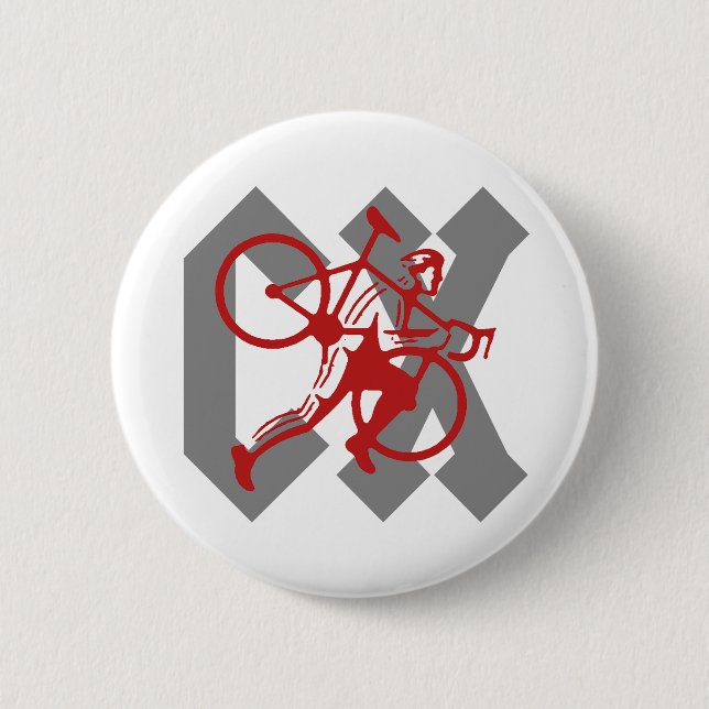 Cyclocross 6 Cm Round Badge (Front)