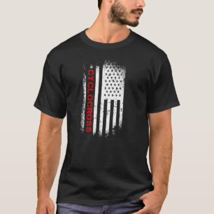Cyclocross American Flag T-Shirt