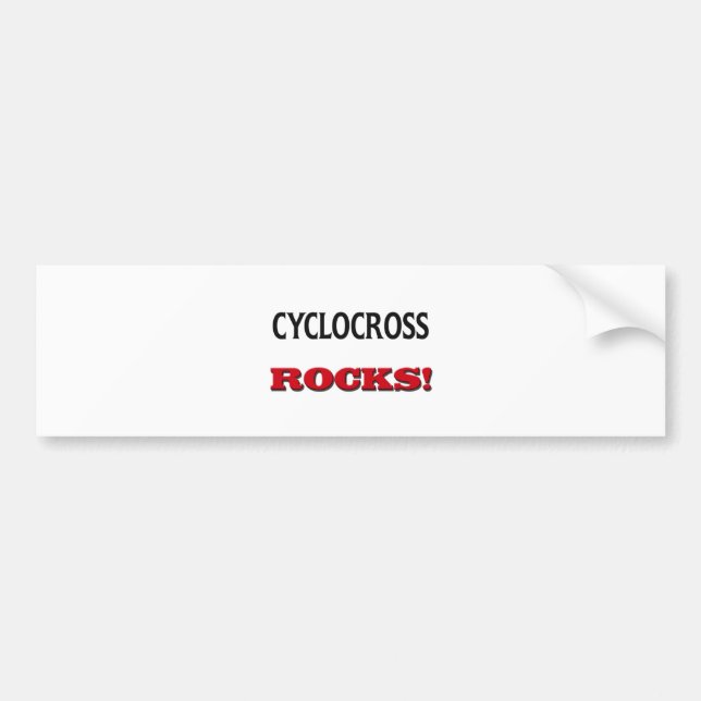 Cyclocross Rocks Bumper Sticker (Front)