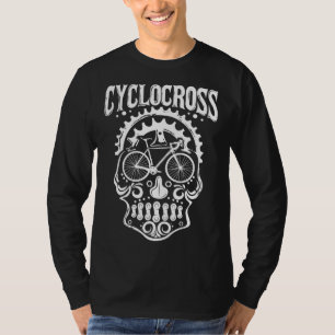 Cyclocross Skull Roadbike Cyclist Biker T-Shirt