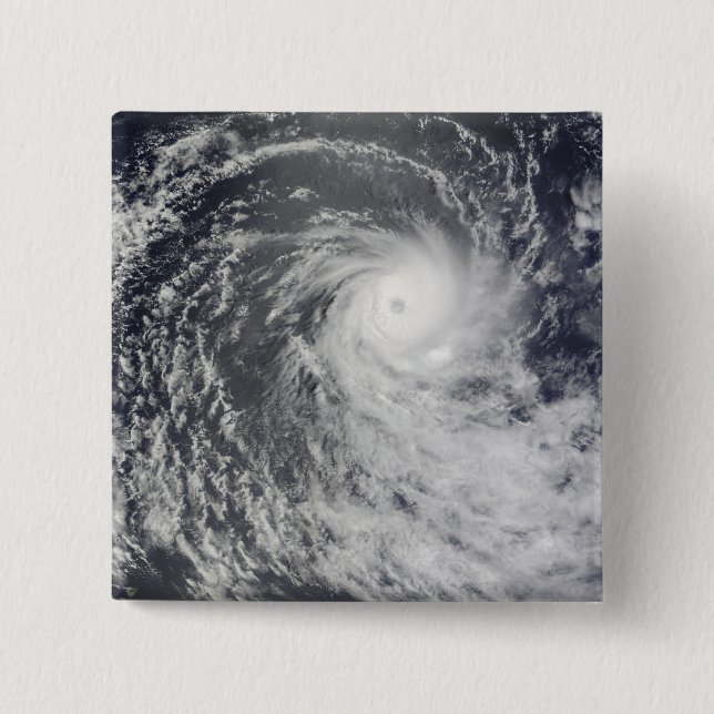 Cyclone Anja over the Southern Indian Ocean 15 Cm Square Badge (Front)