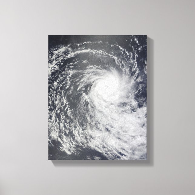 Cyclone Anja over the Southern Indian Ocean Canvas Print (Front)