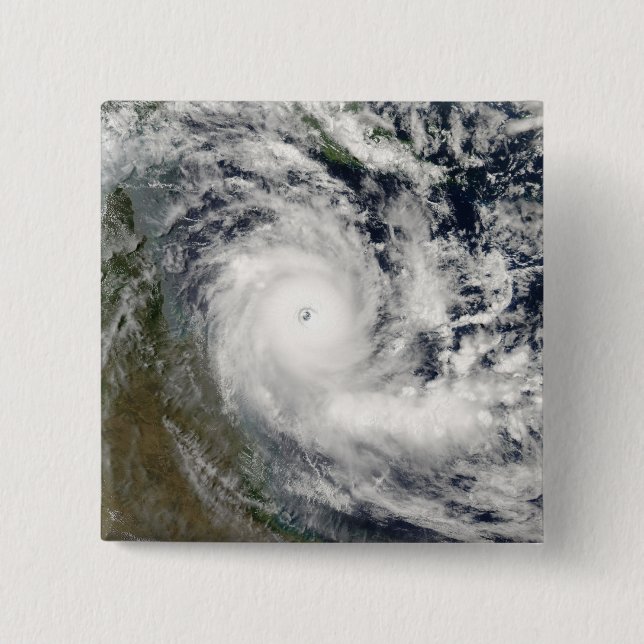 Cyclone Ingrid 15 Cm Square Badge (Front)
