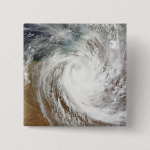 Cyclone Laurence moves far inland 15 Cm Square Badge