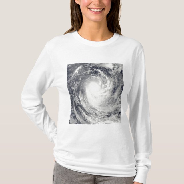 Cyclone Rene over the South Pacific Ocean T-Shirt (Front)