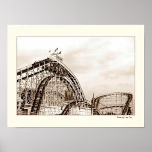 Cyclone Rollercoaster Poster