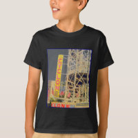 Cyclone Rollercoaster Sign Kid's T-shirt