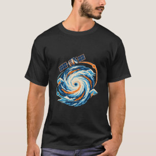 Cyclone Weather Satellite Retro T-Shirt