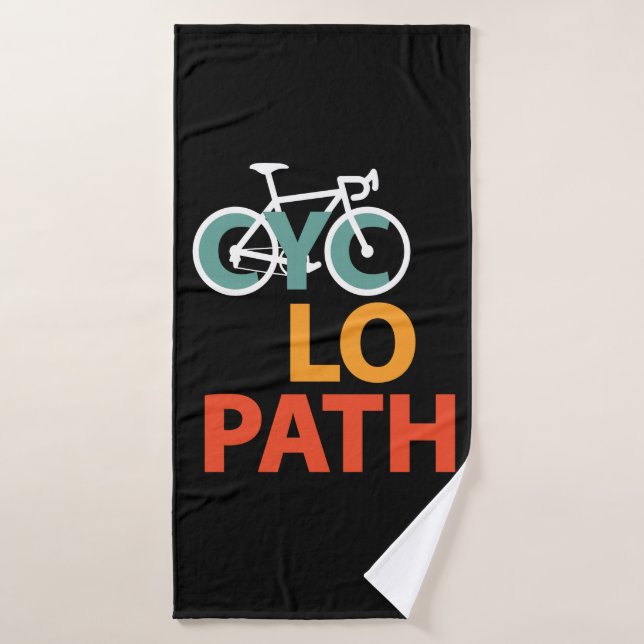 Cyclopath Bicycle Funny Cycling Bath Towel (Bath Towel)
